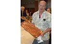 Rick Leiding of Leiding’s Meats and Catering, Danville, Ill. entered several products in this year’s competition, including this bacon.