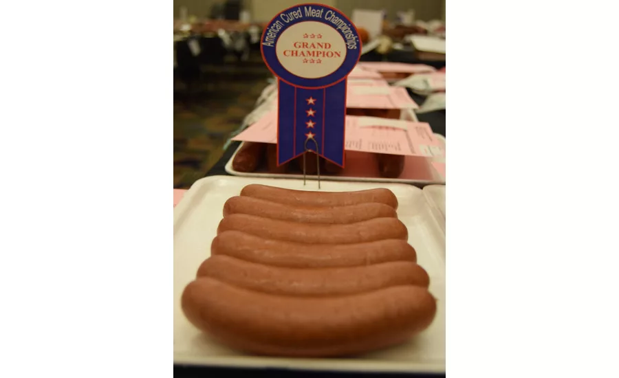Grand Champion of Small Diameter Cooked & Smoked Sausage: Schmidt’s Meat Market, Nicollet, Minn.