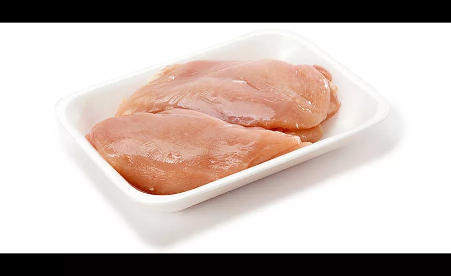 raw chicken in a tray