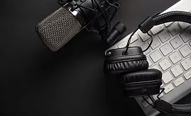 microphone, headphones, keyboard