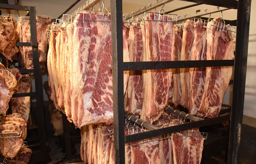 meat hanging