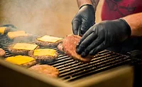 Cooking burgers Cooking burgers