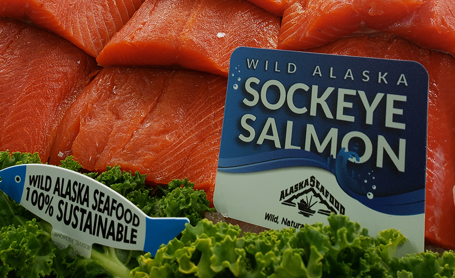 wild alaskan sockey salmon
