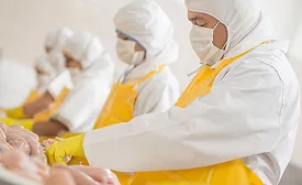 People working at a food factory
