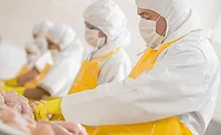 People working at a food factory