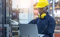 engineer wearing hard hat engineer wearing hard hat