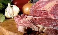 steak and vegetables