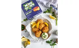 Mind Blown vegan, plant-based crab cakes