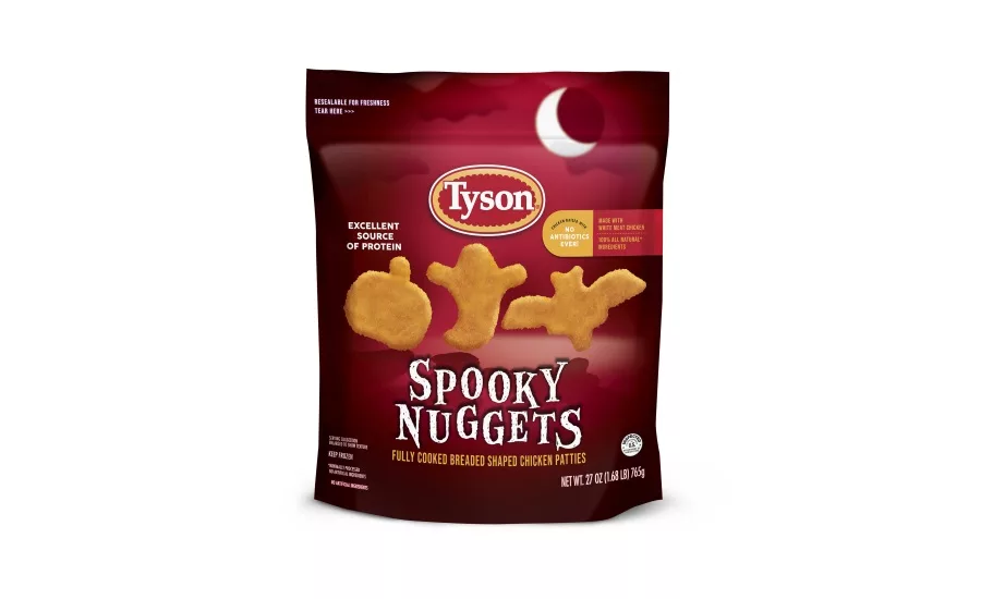 Tyson brand launches limited-edition Halloween-shaped chicken nuggets