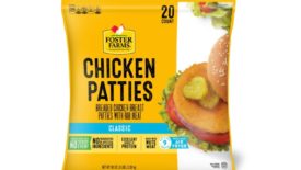 Foster Farms fully cooked frozen chicken breast patty product