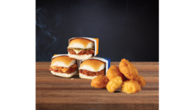 White Castle Sloppy Joe Sliders and Mac and Cheese Nibblers