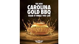 Wingstop introduces new Carolina Gold BBQ flavor for a limited time, inspired by southern BBQ traditions.