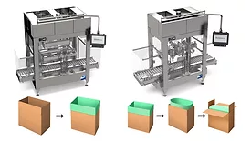 WeighPack bag inserter and uncuffer for bulk bagging