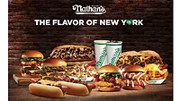 Nathan's Famous Announces New Franchise Sales Strategy Targeting Current or Former Restaurant Owners. Nathan's Famous graphic featuring Nathan's Famous products