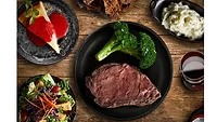 Black Angus Steakhouse steak meal