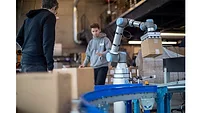 Rapid Robotics' Rapid Machine Operator cells can now be deployed with any cobots from the Universal Robots portfolio. Rapid Robotics' Rapid Machine Operator cells can now be deployed with any cobots from the Universal Robots portfolio.