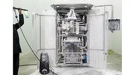 WeighPack systems high pressure washdown vertical bagging machine