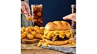 Smashburger S'mac & Cheese Burger Smashburger S'mac & Cheese Burger