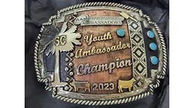 Buckle for winner of the Youth Ambassador program