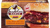 Bradshaw Ranch Thick N Juicy burgers Cheddar and Bacon Bradshaw Ranch Thick N Juicy burgers Cheddar and Bacon