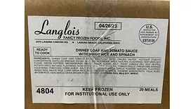 FSIS issues public health alert for frozen meatloaf entree products