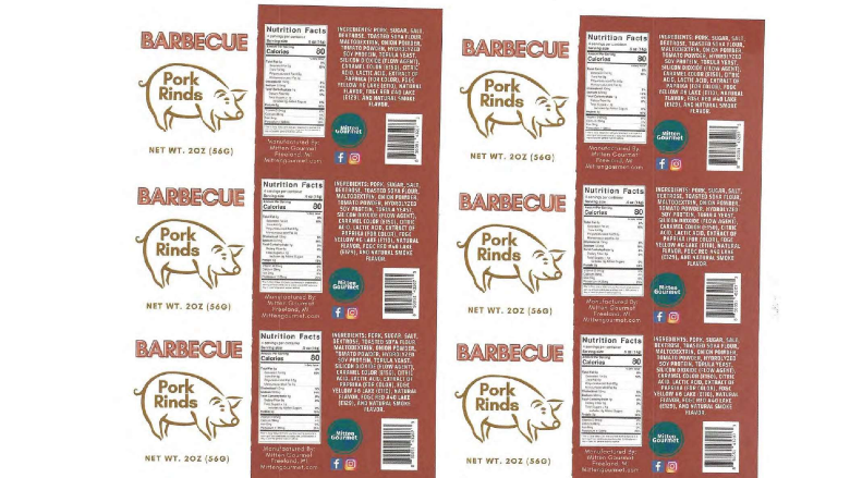 Mitten Gourmet LLC recalls ready-to-eat pork rind products