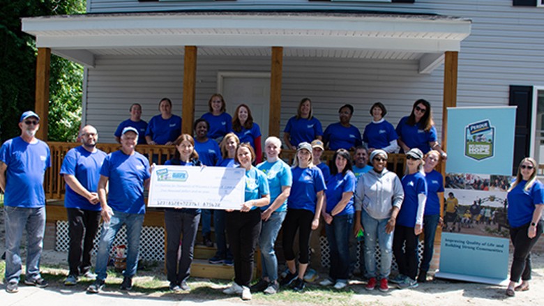Perdue associates joined Habitat for Humanity of Wicomico County on a Women’s Build project in Salisbury, Md.