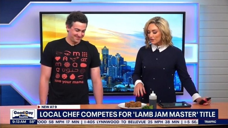 Lamb Jam participating chef cooks up American lamb on Seattle TV