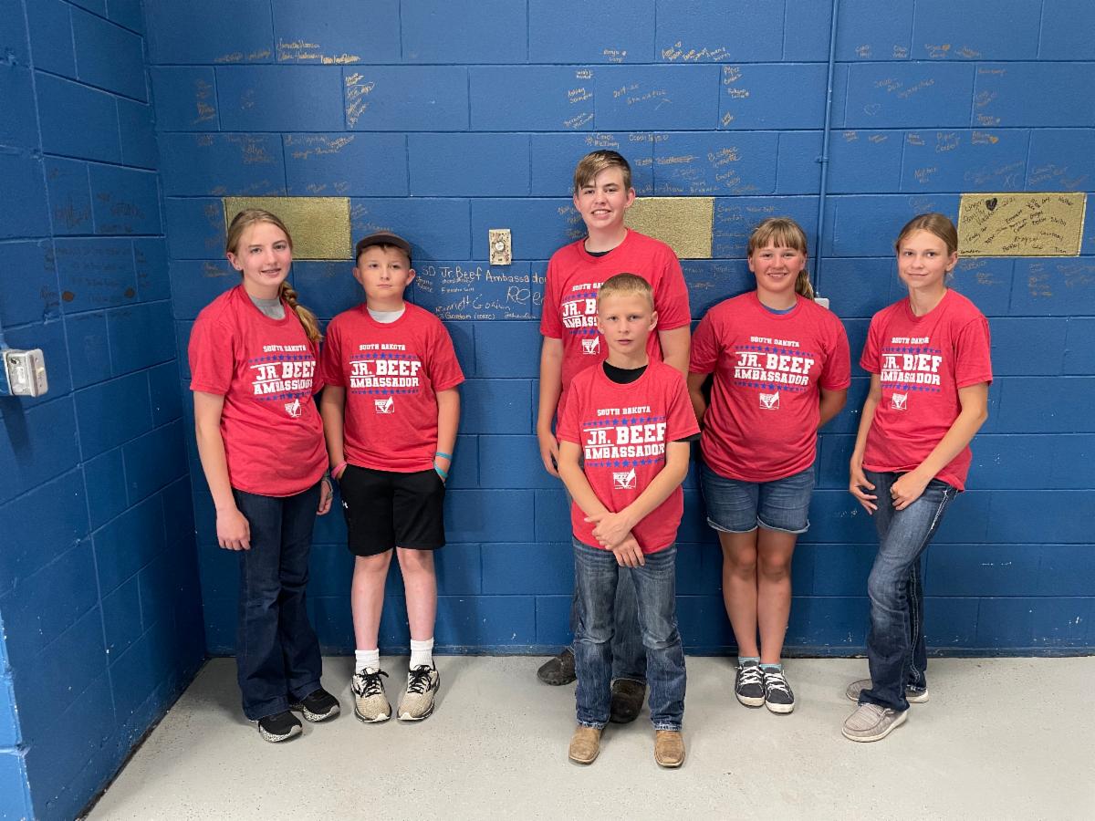 South Dakota Junior Beef Ambassadors gathers in Wall, S.D., at Wall Meats Processing for the West River Training on Thursday, June 8, 2023.