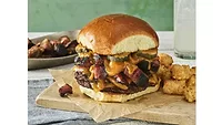 Double Carolina BBQ Burnt Ends Burger Double Carolina BBQ Burnt Ends Burger