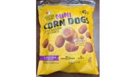 Foster Farms Mini Corn Dogs Bite-Sized Chicken Franks Dipped in Batter Honey Crunchy Flavor