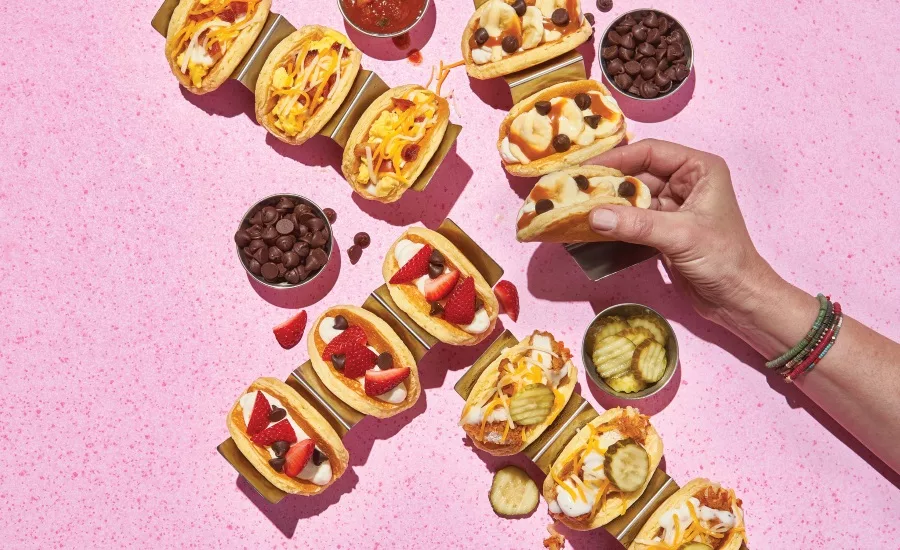 IHOP sweet and savory Pancake Tacos
