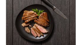 Maple Leaf Farms Sous Vide Boneless Duck Breast is slow cooked for hours, but customers can experience it in minutes.
