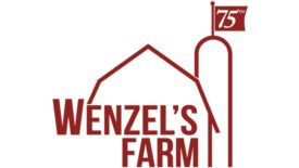 Wenzel's Farm 75th anniversary logo