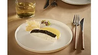 Steakholder Foods’ cooked 3D-printed hybrid-fish fillet Steakholder Foods’ cooked 3D-printed hybrid-fish fillet