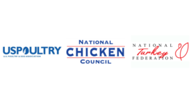USPOULTRY, NCC, and NTF logos