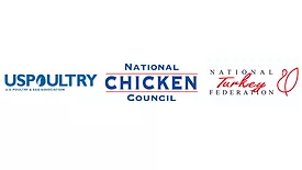 USPOULTRY, NCC and NTF logos