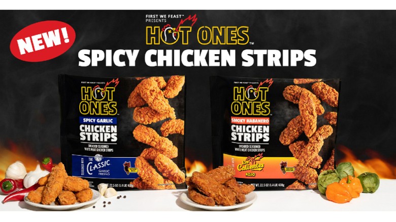 Hot Ones spicy chicken strips