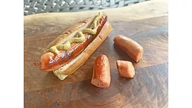 Hofmann Sausage Co.'s latest product line extension, Bacon Cheddar Franks