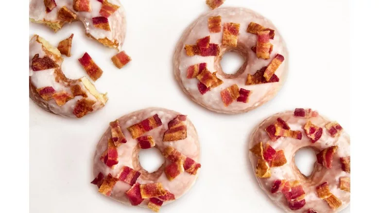 Wright Brand bacon donut