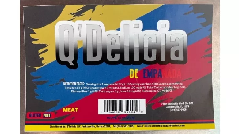 Q’Delicia recalls ready-to-eat empanada products