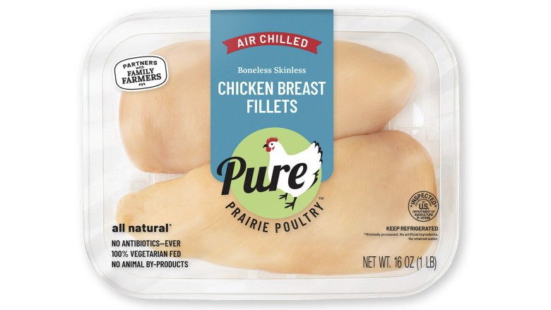 Pure Prairie Poultry Boneless Skinless Chicken Breast Fillets, 16-ounce package