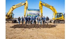 Groundbreaking ceremony for Vertical Cold Storage Kansas City facility