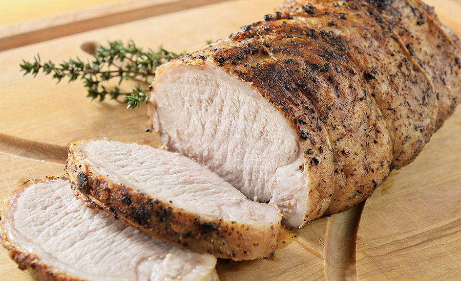 sliced pork