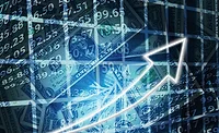 money behind an upward arrow money behind an upward arrow