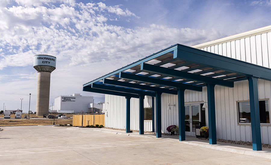 In October 2023, Creekstone Farms opened an onsite 20,000-square-foot childcare center that can accommodate more than 100 children.