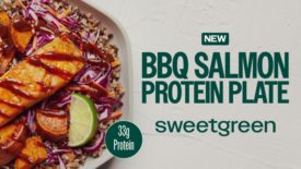 The new BBQ Salmon protein plate