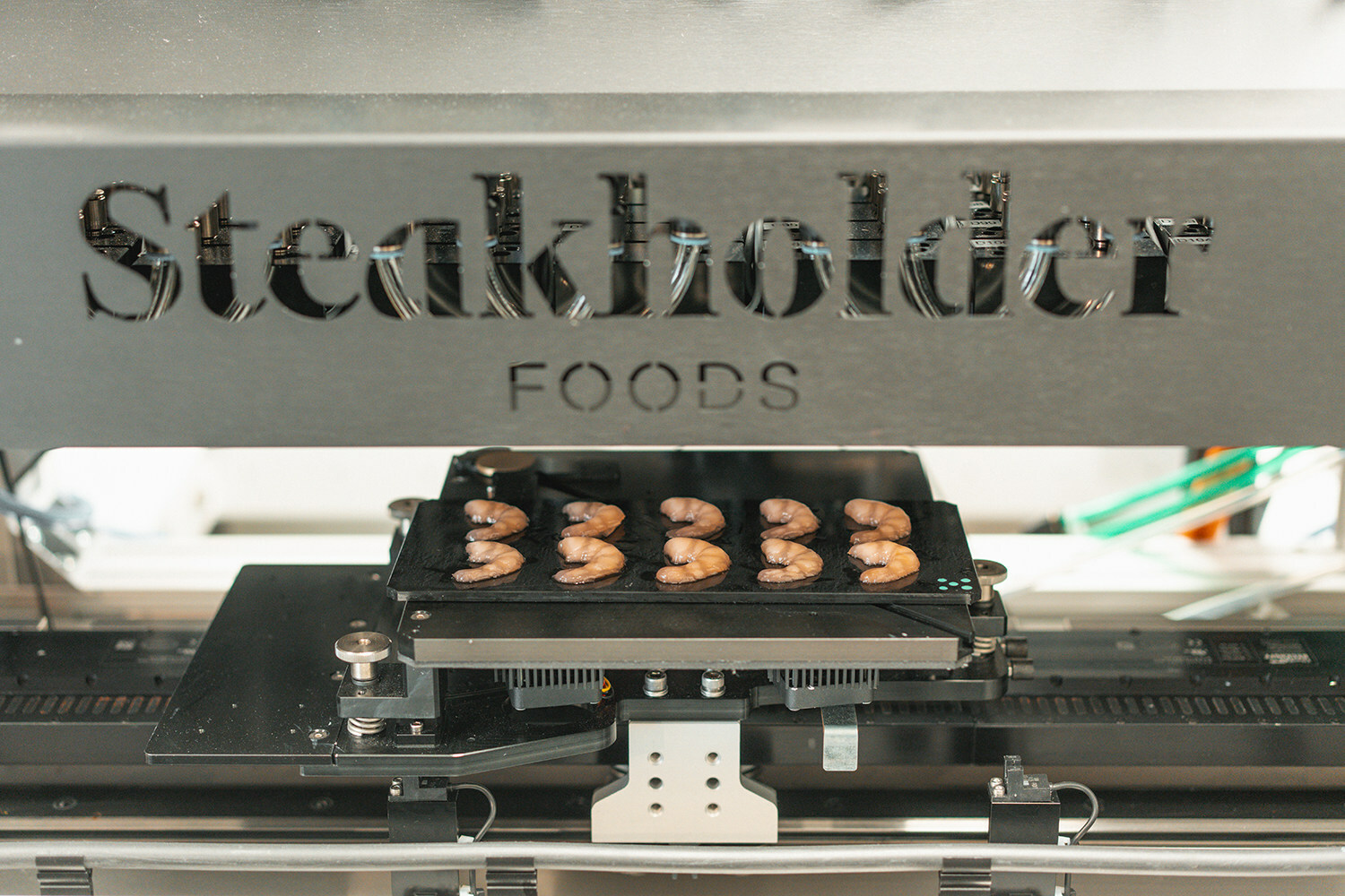 Steakholder Foods’ plant-based, 3D-printed shrimps.