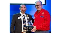 John Starkey receives Harold E. Ford Lifetime Achievement Award USPOULTRY president Nath Morris presents the Harold E. Ford Lifetime Achievement Award to former USPOULTRY president John Starkey at the 2024 IPPE