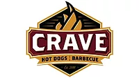 Crave Hot Dogs and BBQ logo Crave Hot Dogs and BBQ logo